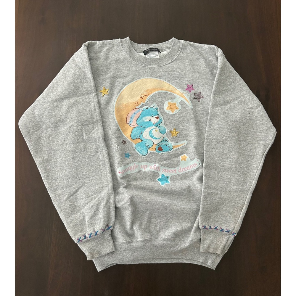 Tekstyle Clothing Care Bears Bedtime Bear Embellished Sweatshirt Gray Small